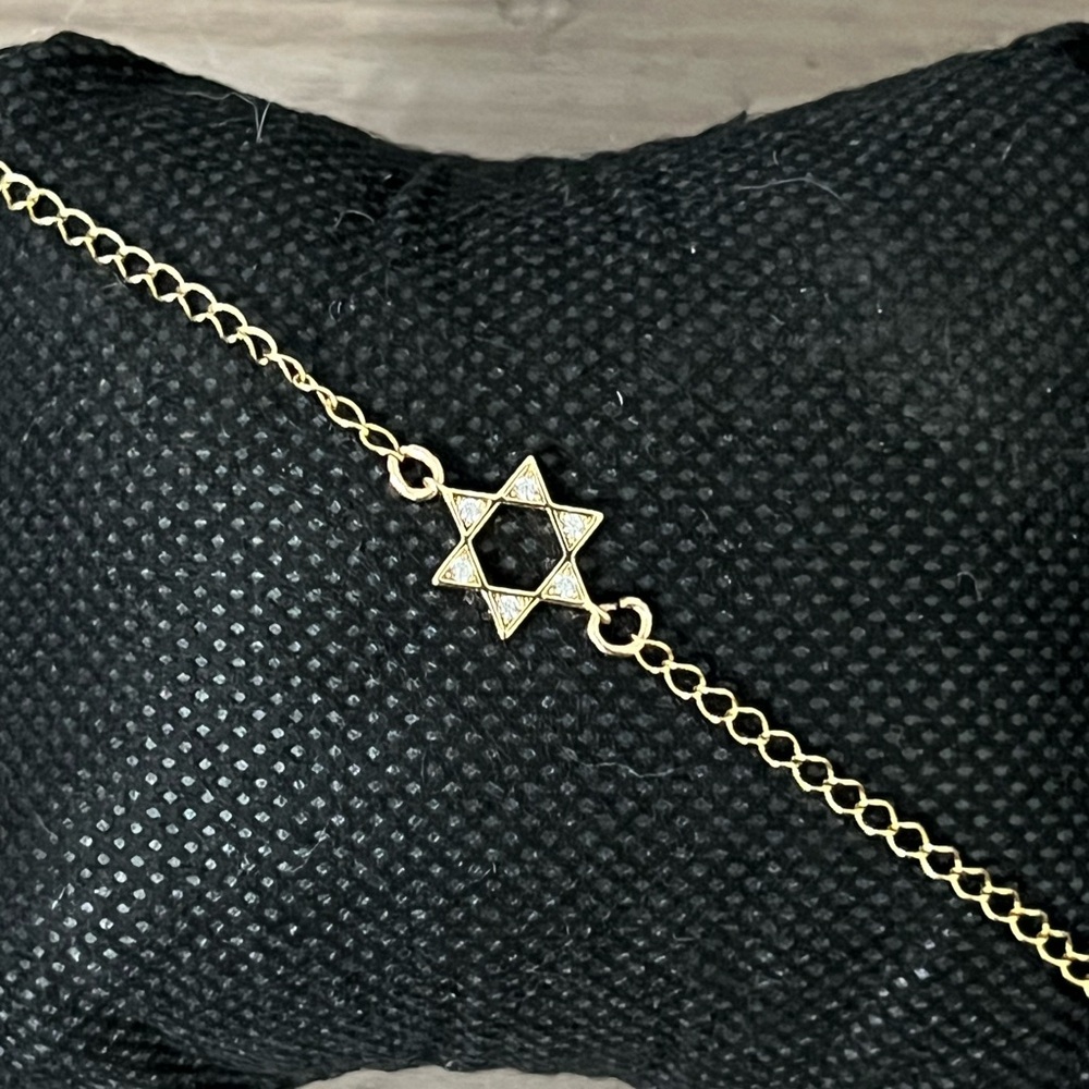 14k Gold Filled Star David bracelet